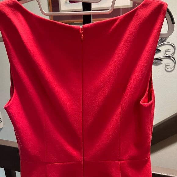 Ellie Tahari Elegant Red Sleeveless Dress Size 8 #113 - Picture 6 of 7